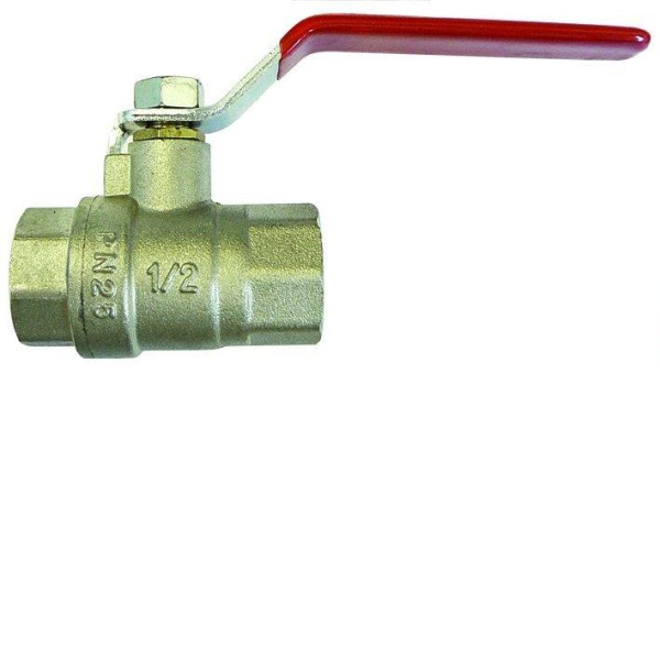 Lever Handle Ball Valve F/F - Red