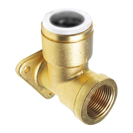 John Guest Speedfit Brass Bck Plate Elbow 22 3/4