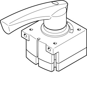 Festo VHER-H-B43C-B-G12 hand lever valve 3192066