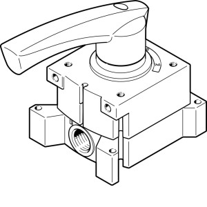 Festo VHER-H-B43E-G14 hand lever valve 3515082