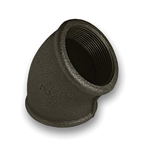 Bend F/F 45Deg Black