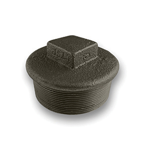 Beaded Hollow Plug Black