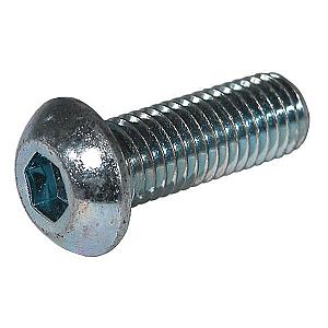M8 x 10 Socket Button Screws - Boxes of 100 - High Tensile Grade 10.9 Bright Zinc Plated - ISO 7380